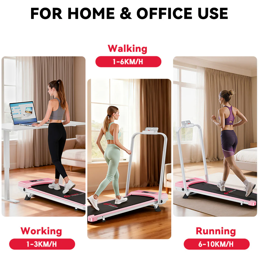 Folding Treadmill C1, Speed 1-10KM/H, 5% Manual Incline - Image 13