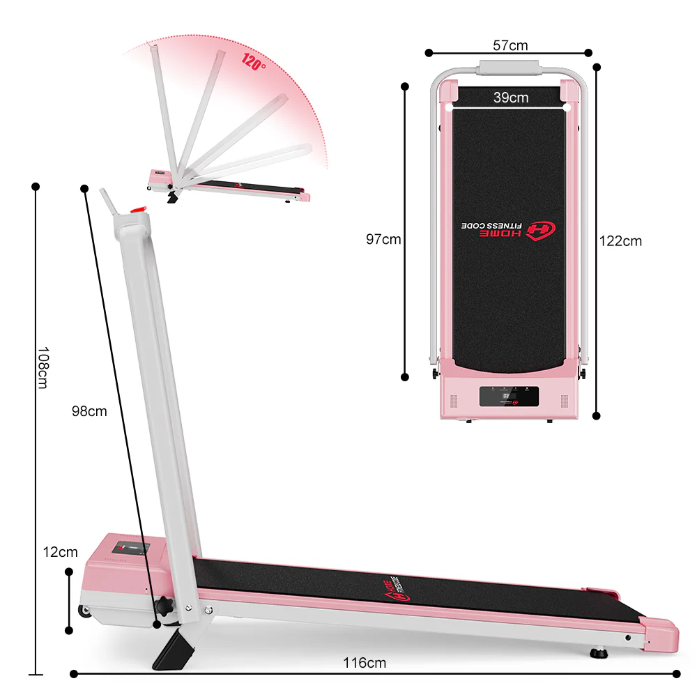 Folding Treadmill C1, Speed 1-10KM/H, 5% Manual Incline - Image 18