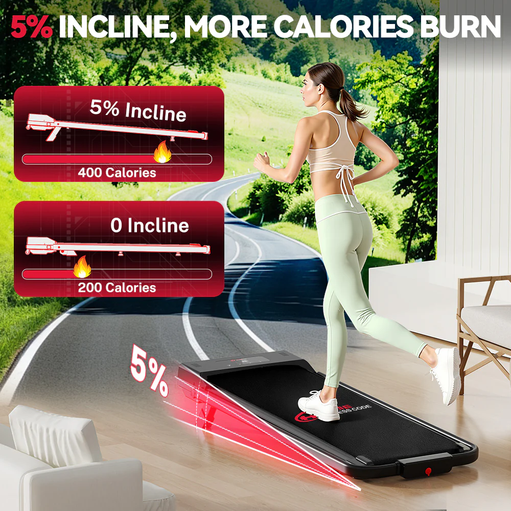 Folding Treadmill C1, Speed 1-10KM/H, 5% Manual Incline - Image 4