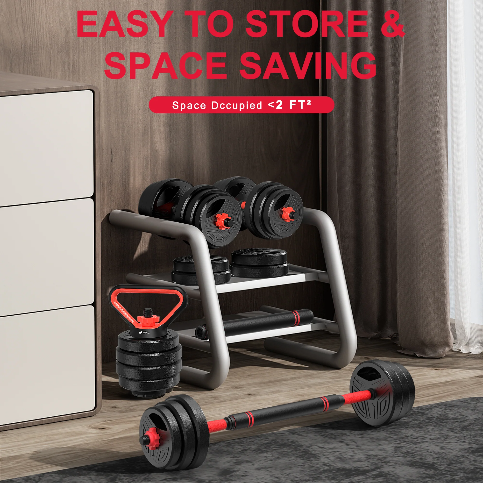 4-In-1 Multifunctional Dumbbell Set - Image 7