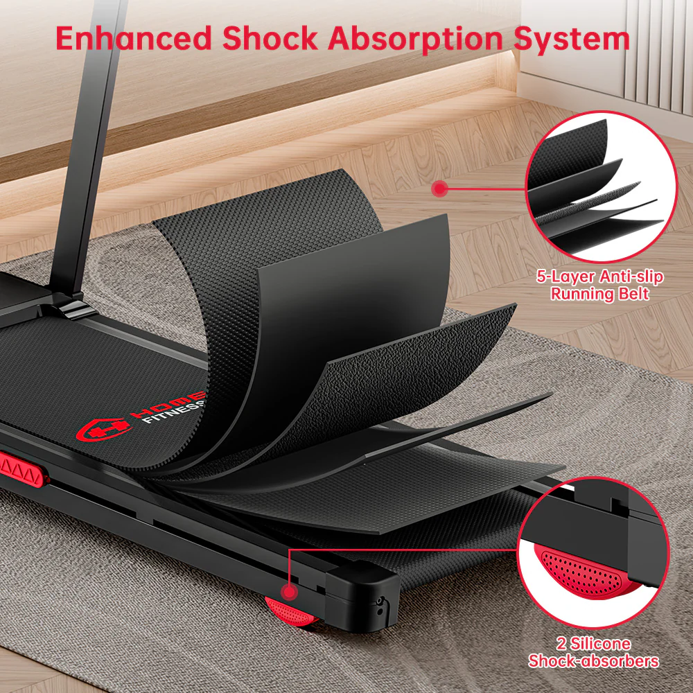 Folding Treadmill Q8, 1-12KM/H, 5% Manual Incline, Touch Control - Image 25