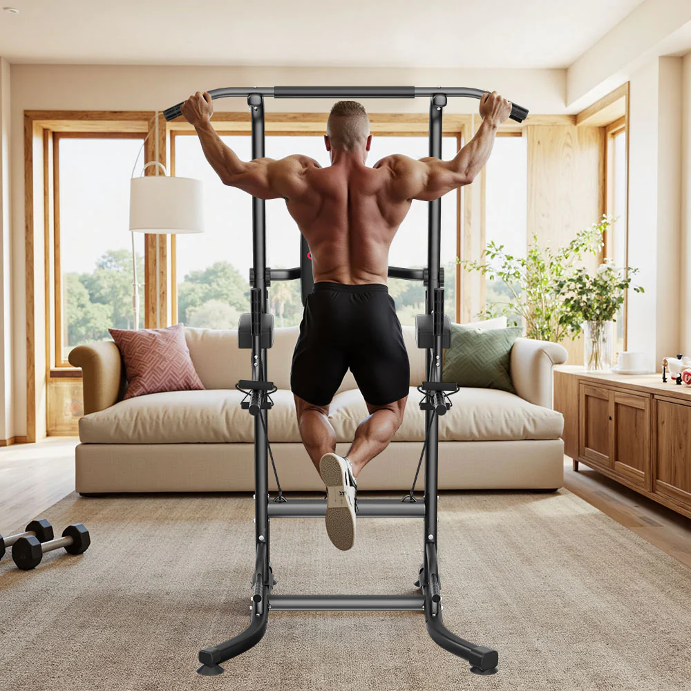 Power Tower Dip Station A1, with Resistance Bands - Image 6