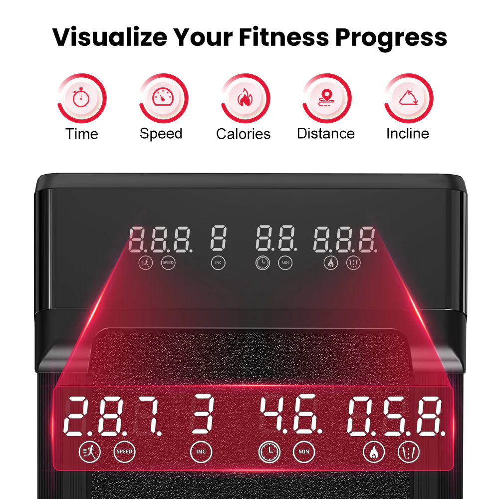 Treadmill Y1 with 0-12% Auto Incline, Speed 1-10KM/H - Image 7