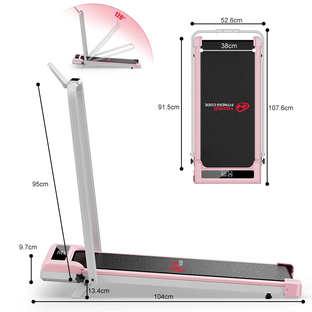 Folding Treadmill Z3 with Brushless Motor, Speed 1-6KM/H, 5% Manual Incline - Image 17