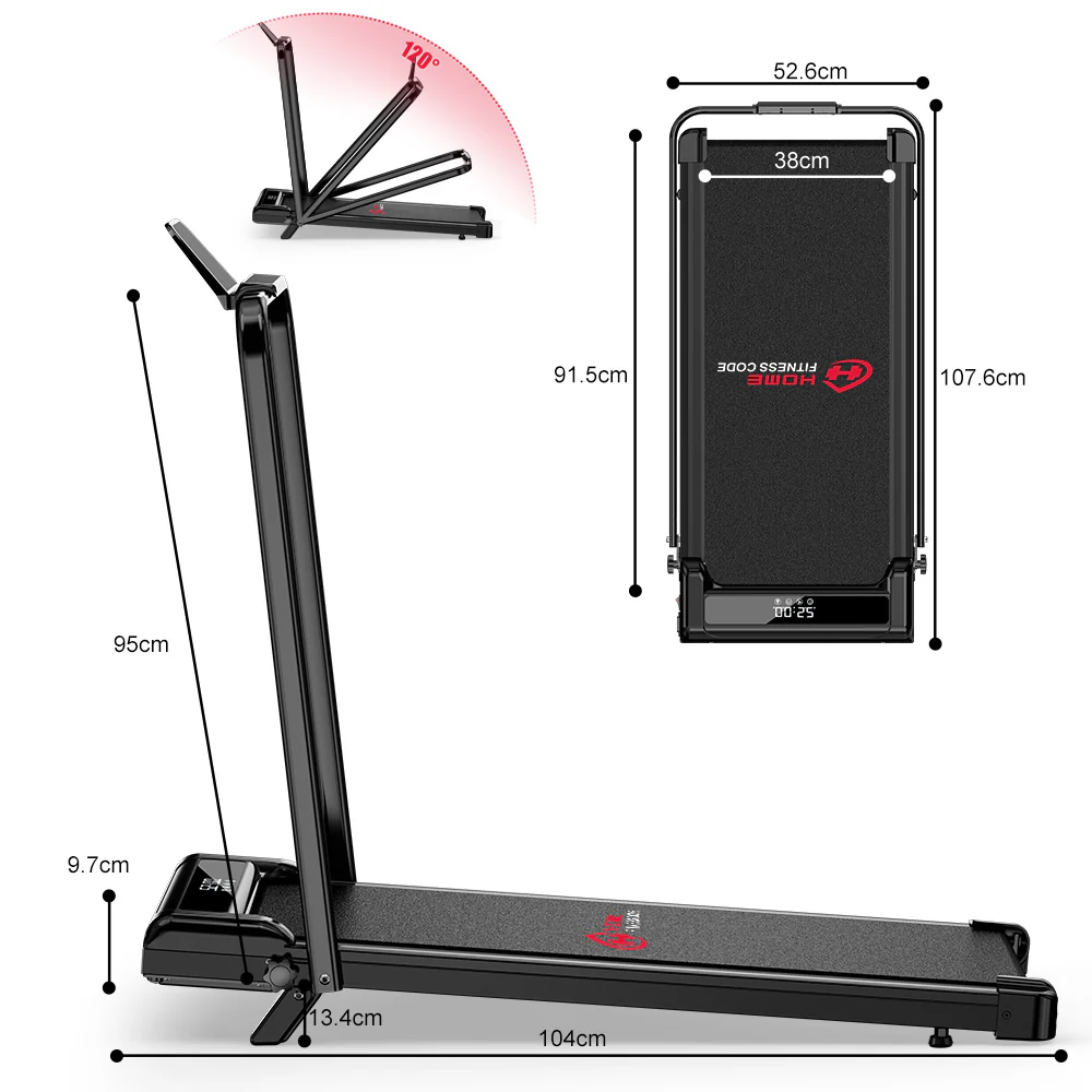 Folding Treadmill Z3 with Brushless Motor, Speed 1-6KM/H, 5% Manual Incline - Image 7